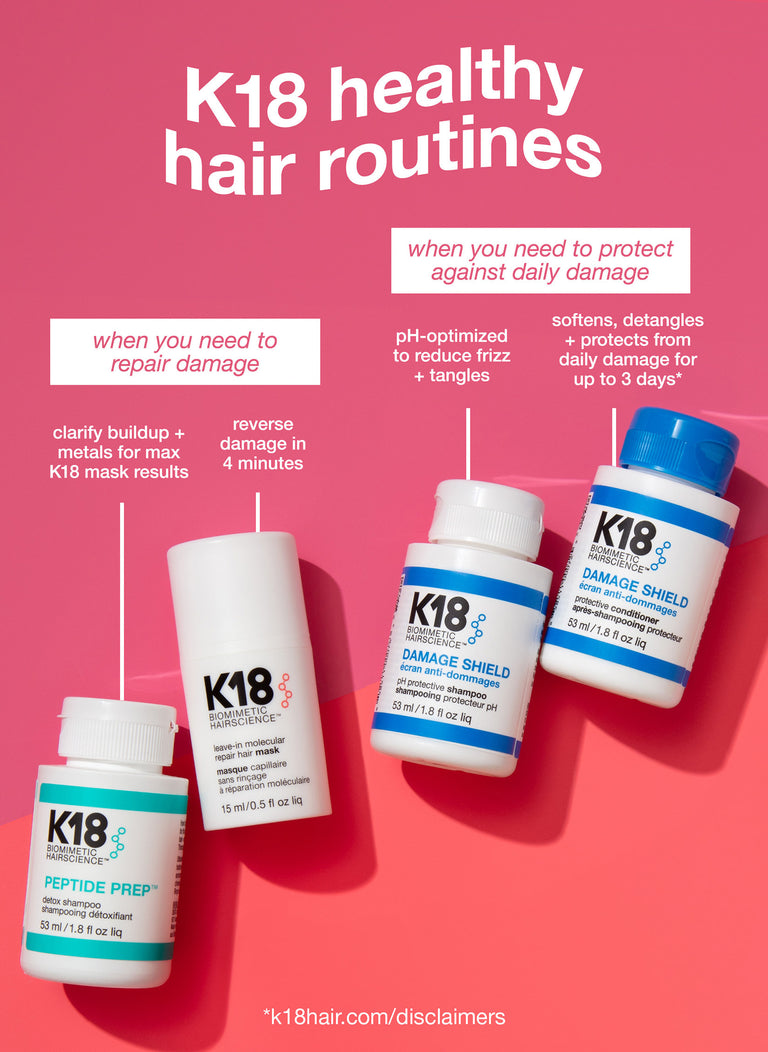 image-of-k18-routine-k18-healthy-hair-routines-when-you-need-to-repair-damage-detox-shampoo-leave-in-mask-when-you-need-to-protect-against-daily-damage-ph-shampoo-conditioner